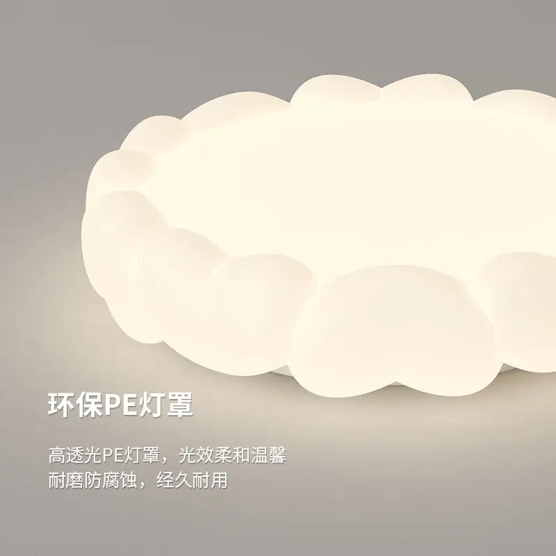 Decorbites™ Lámpara de Techo LED Burbuja Nube Conejo - Estilo Crema con Iluminación Cálida para la Habitación de Niños