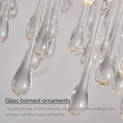 DecorBites™ Golden Branch Led Ceiling Chandelier Modern Living Room Pendant Lights