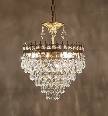 DecorBites™ Crystal Chandelier: Modern Luxury Lighting for Dining, Bedroom, and Living Room