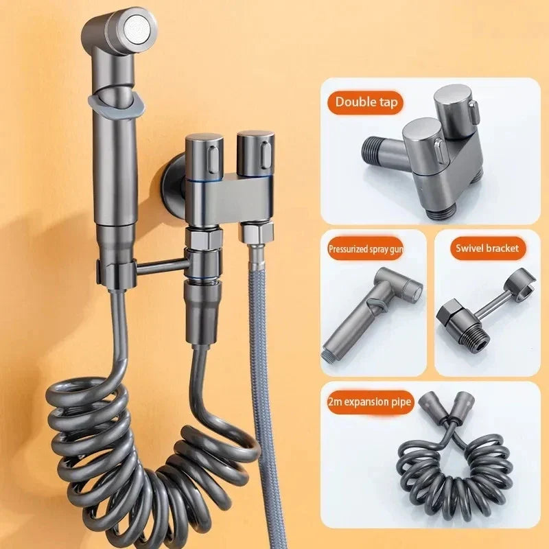 DecorBites™ Bidet Spray Set: High Pressure Handheld Toilet Sprayer for Bathroom Accessory