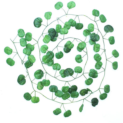 Guirnalda navideña colgante de seda verde DecorBites™ para decoración del hogar y el jardín