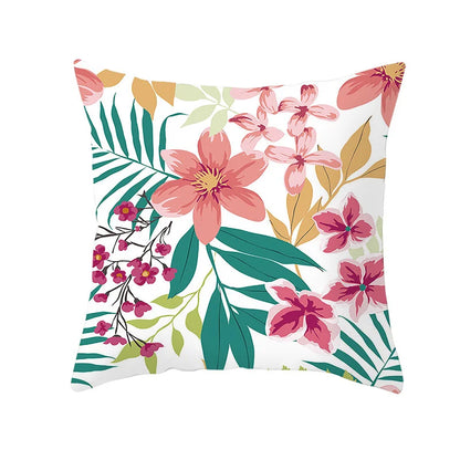 DecorBites™ Autumn Maple Leaves Pillow Cases Short Plush Cushion Cover Sofa Pillowslip