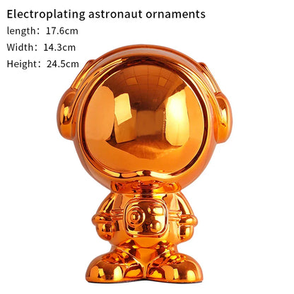 DecorBites™ Astronaut Statue Spaceman Sculpture Modern Desktop Decor Figurine Handicraft Gift