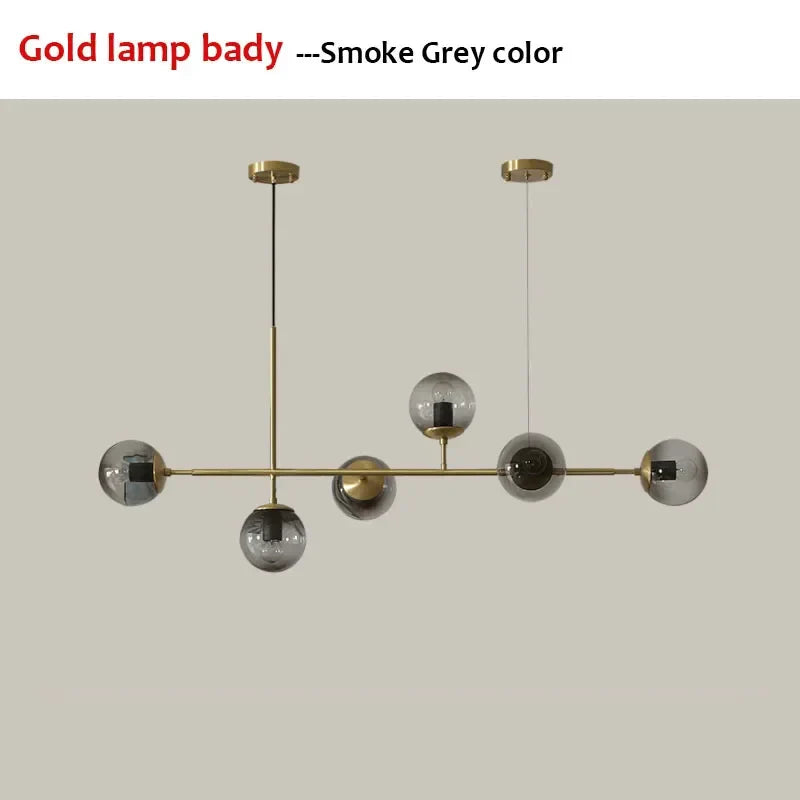 Lámpara colgante LED de bola de cristal DecorBites™: una moderna lámpara de araña para la decoración de la sala de estar.