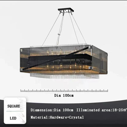 Lámpara de araña colgante de cristal DecorBites™ para una decoración de comedor de lujo