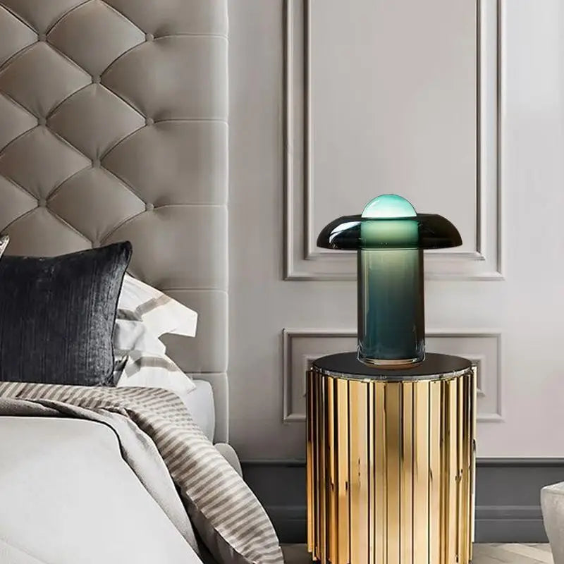 Decorbites™ Grüne Glas-Schreibtischlampe für nordisches Stil-Wohnzimmer- und Schlafzimmer-Dekor
