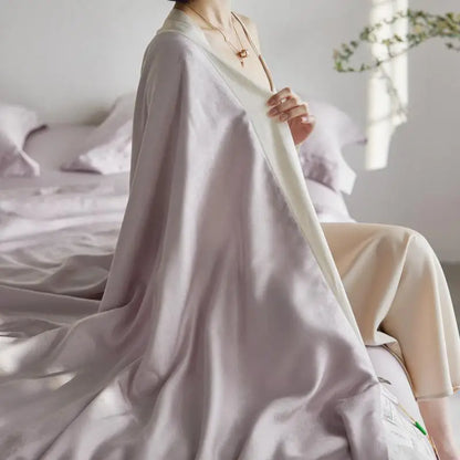 DecorBites™ Light Luxury Jacquard Quilt Set with Sheets & Pillowcases - Ice Silk, Washable & Cooling