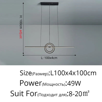 Lámpara de techo LED DecorBites™: Iluminación moderna y minimalista para mesa de comedor o cocina