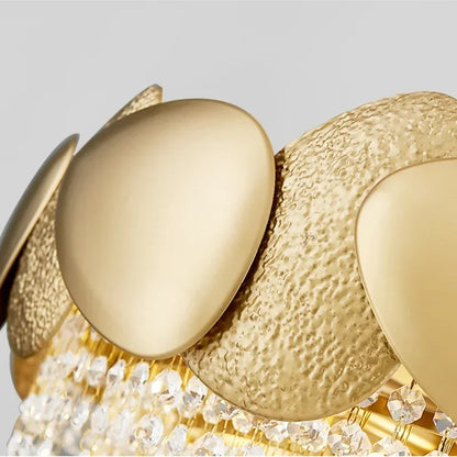 DecorBites™ Crystal Chandelier: Modern LED Tassels Stainless Steel Pendant Light for Living Room