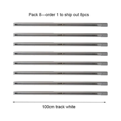 DecorBites™ Aluminum Track Rails for LED Spotlights with T-L Connector