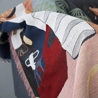 DecorBites™ Knit Sofa Blanket: Modern Nordic Design Throw Blanket