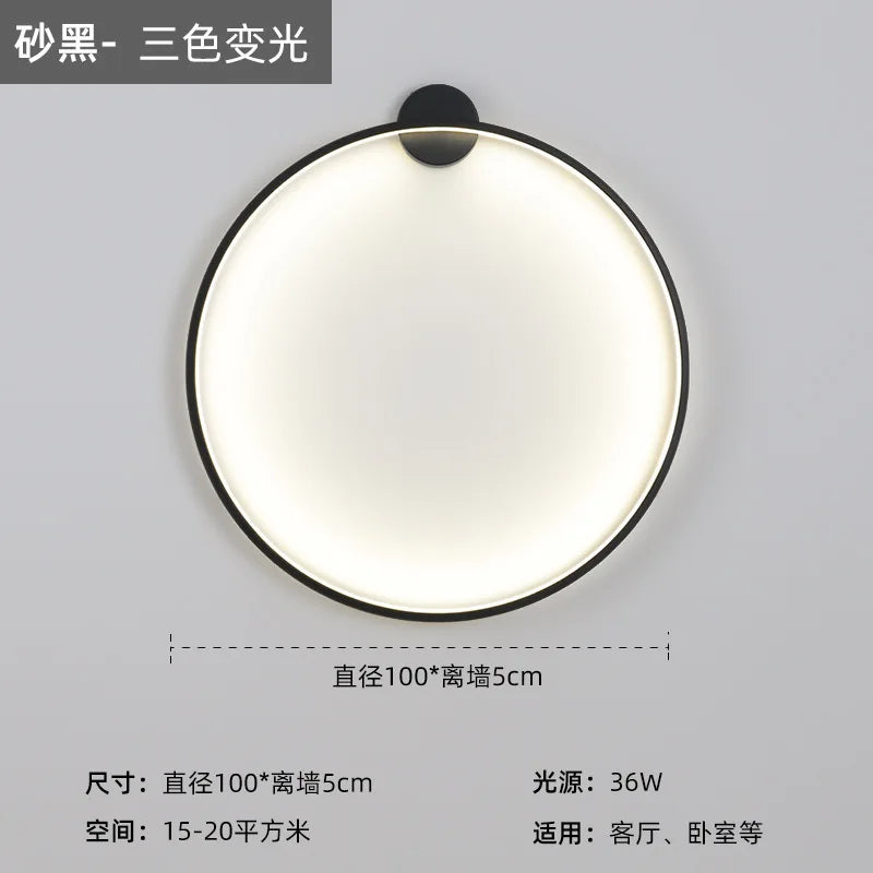 DecorBites™ LED Wall Circle Lights for Bedroom Living Room Aisle Stairway
