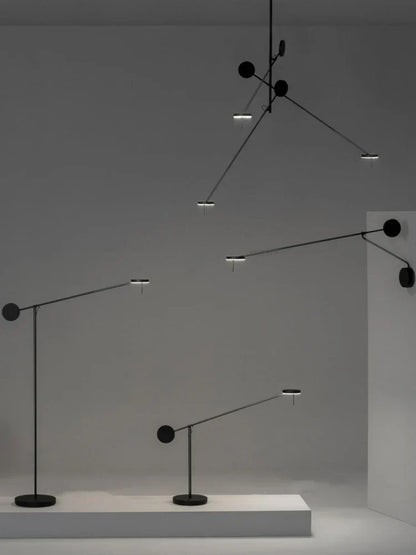 DecorBites™ Adjustable Swing Arm Black Wall Lamp for Bedroom & Study Room