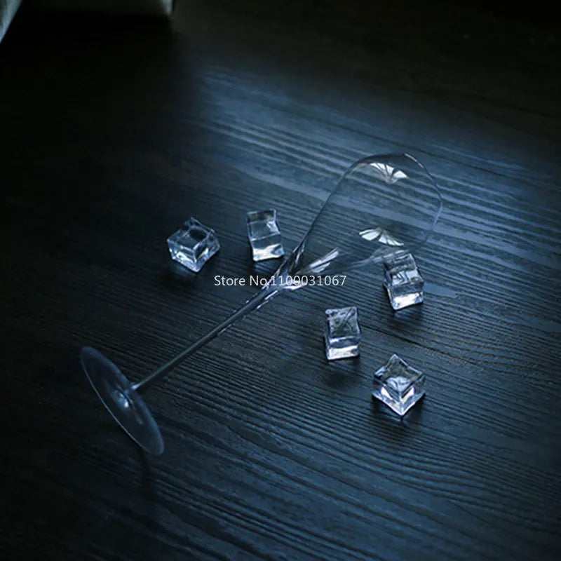 Juego de copas de champán de cristal DecorBites™ - Elegante cristalería soplada a mano para celebraciones