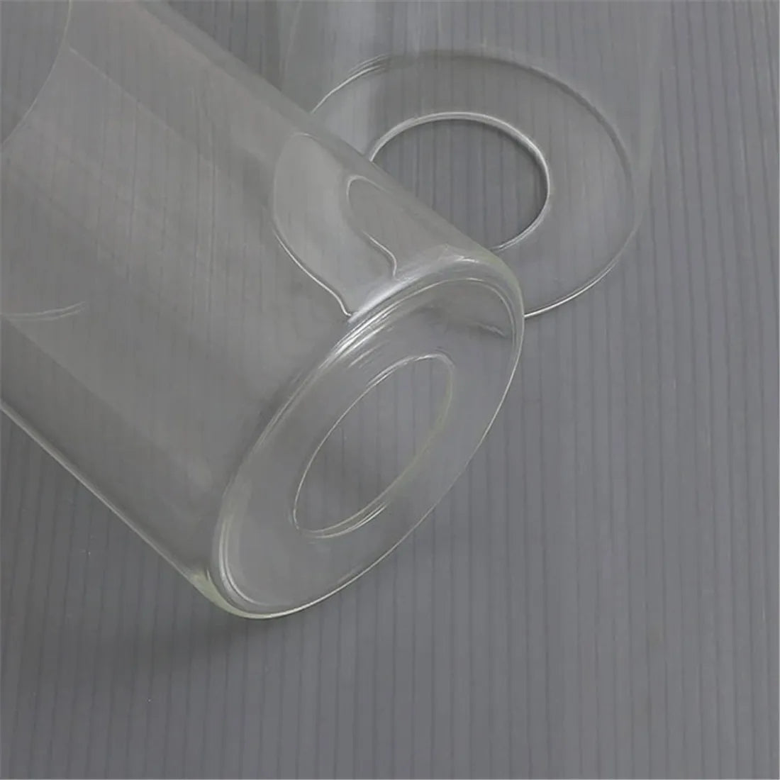 DecorBites™ Clear Glass Cylinder Lamp Shade for E27 E26 Socket - Vanity Chandelier Floor Light