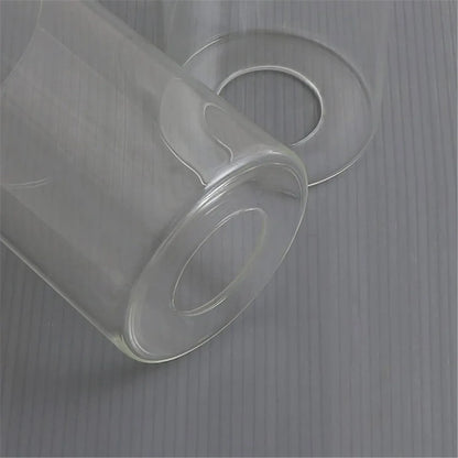 DecorBites™ Clear Glass Cylinder Lamp Shade for E27 E26 Socket - Vanity Chandelier Floor Light