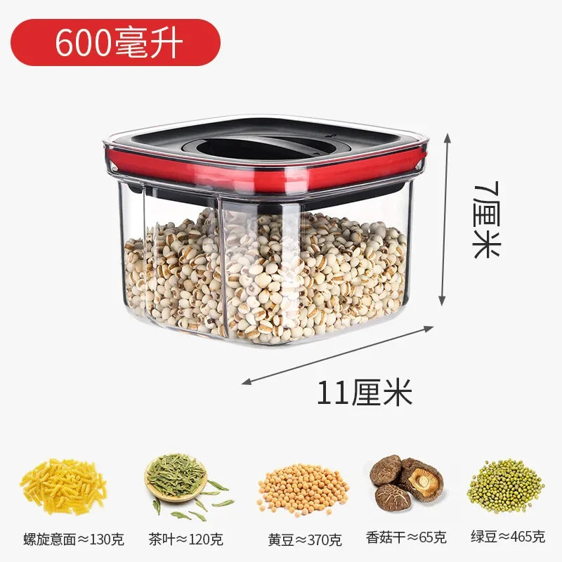 DecorBites™ Kitchen Storage Container Jars with Lid for Cereals Spices Organization