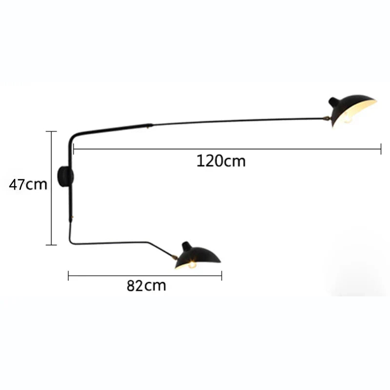 DecorBites™ Industrial Nordic Wall Lamp for Bedroom, Living Room LED Fixture