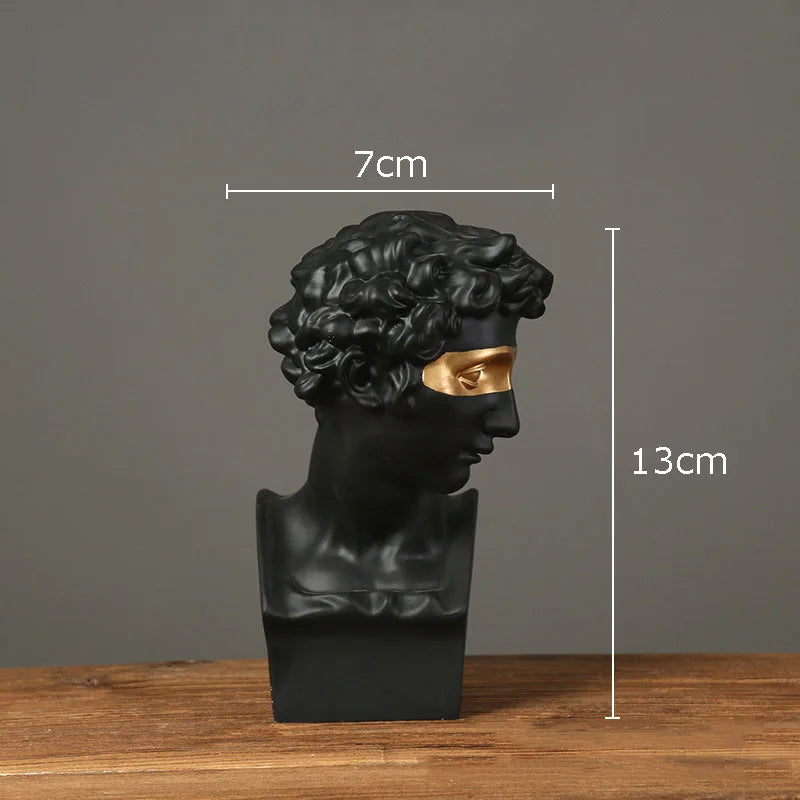 Gold Resin David Sculpture