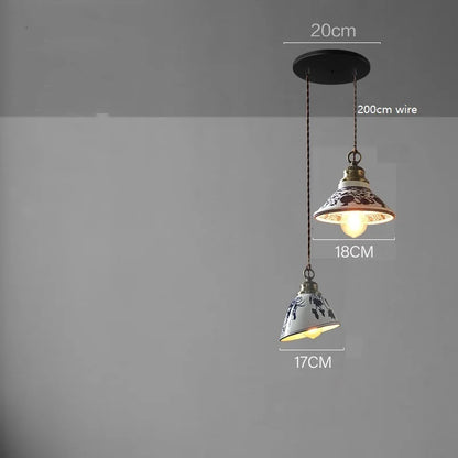 DecorBites™ Ceramic LED Pendant Lamp: Modern Simple Indoor Decor Lighting for Home & Restaurant