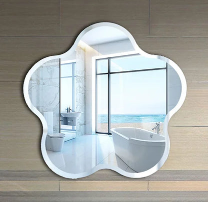 DecorBites™ Heart-shaped Acrylic Shatterproof Wall Mirror Decor for Bedroom, Living Room