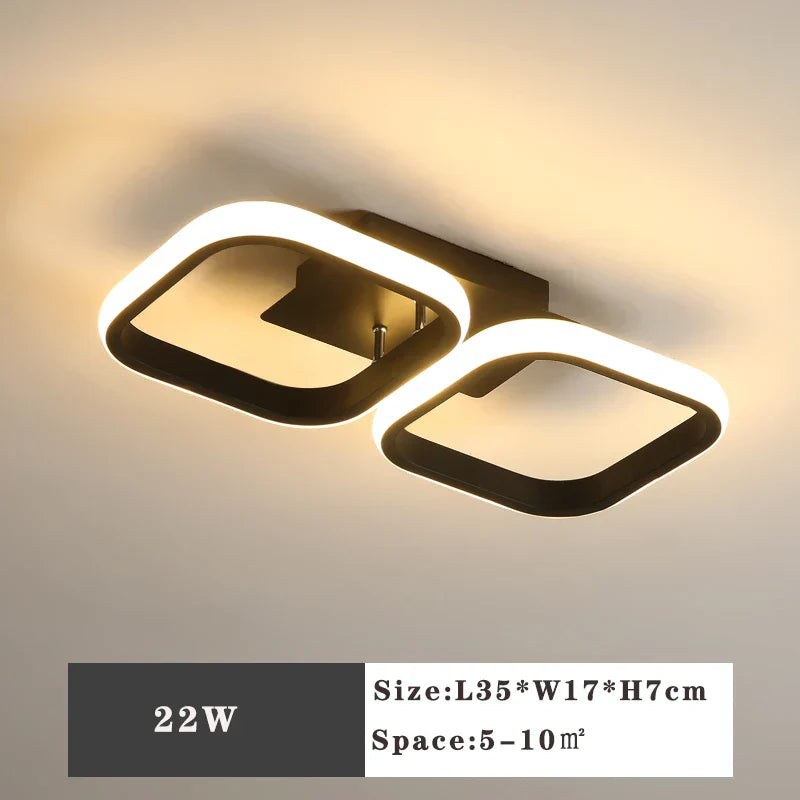 DecorBites™ LED Ceiling Lamp: Modern Indoor Lighting Fixture, 36W 32W 20W, Bedroom Corridor Balcony Foyer
