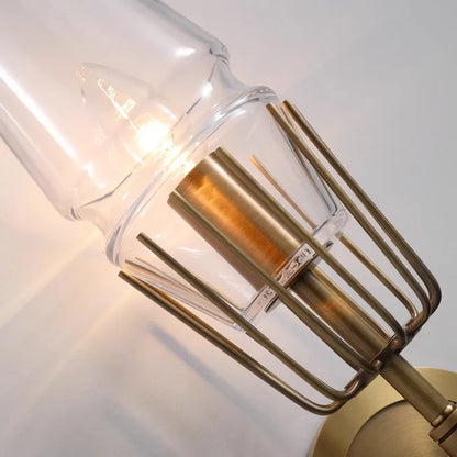 DecorBites™ Copper & Glass Chandelier - Luxury Lighting Fixture for Living, Dining, Bedroom - Dimmable