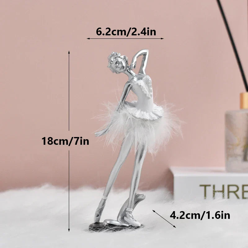 DecorBites™ Ballet Girl Resin Figurine - Nordic Luxury Desktop Decoration and Birthday Gift