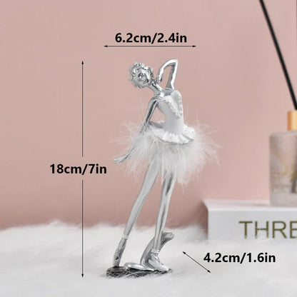 DecorBites™ Ballet Girl Resin Figurine - Nordic Luxury Desktop Decoration and Birthday Gift