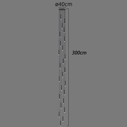 DecorBites™ LED Staircase Chandeliers: Modern Pendant Light Lamps for Living Room Decor