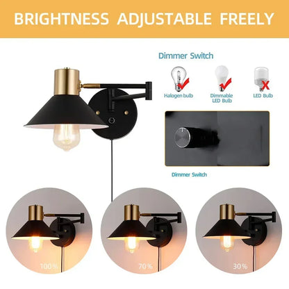 DecorBites™ Dimmable Wall Lamp with Replaceable Bulb & Adjustable Angle