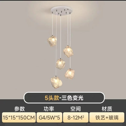 Lámparas colgantes tipo araña cúbicas DecorBites™ para restaurantes, lofts, escaleras, dormitorios y decoración artística.