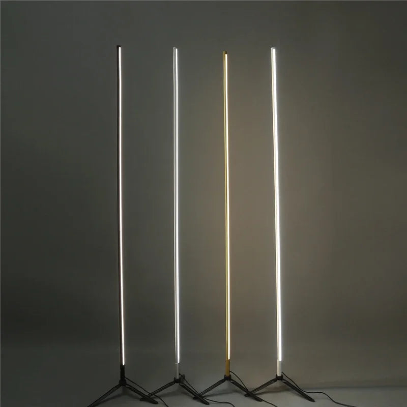 DecorBites™ Gold LED Floor Lamp Minimalist Modern Design for Living Room & Bedroom