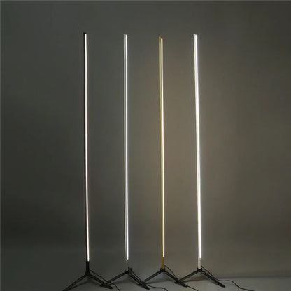 DecorBites™ Gold LED Floor Lamp Minimalist Modern Design for Living Room & Bedroom