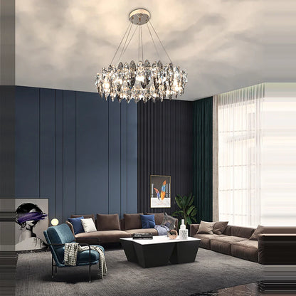 مصابيح LED كريستالية قابلة للتعتيم من DecorBites™: مصابيح معلقة فنية داخلية عصرية