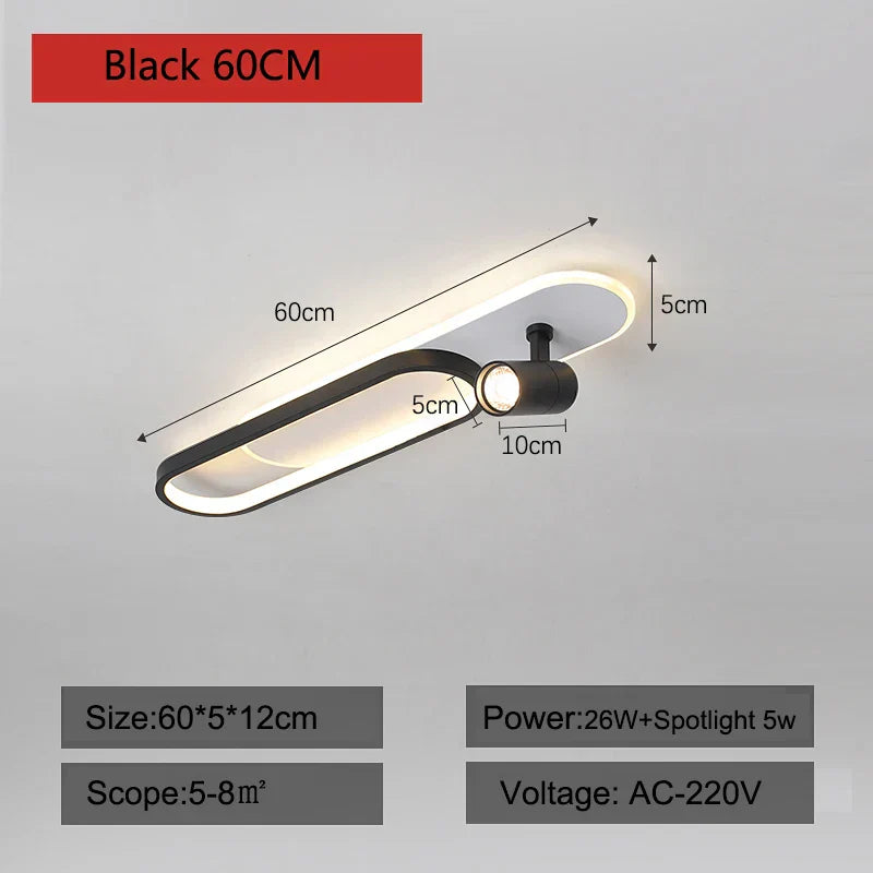 DecorBites™ LED Ceiling Lights: Modern Chandeliers for Living Room, Bedroom, Aisle, and Corridor.