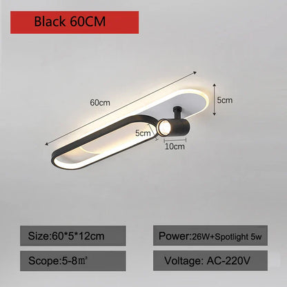 DecorBites™ LED Ceiling Lights: Modern Chandeliers for Living Room, Bedroom, Aisle, and Corridor.