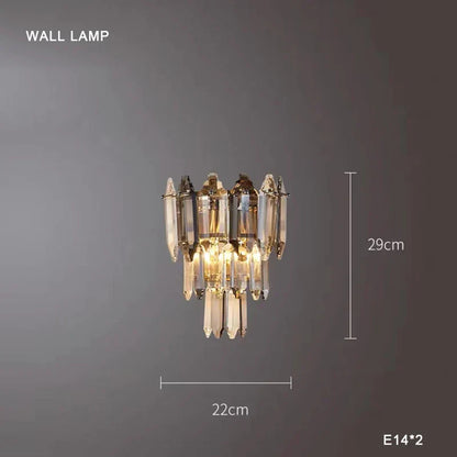 DecorBites™ Crystal Chandelier Light: Modern LED Pendant Lamp for Bedroom & Living Room.