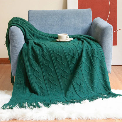 DecorBites™ Cozy Knit Throw Blanket