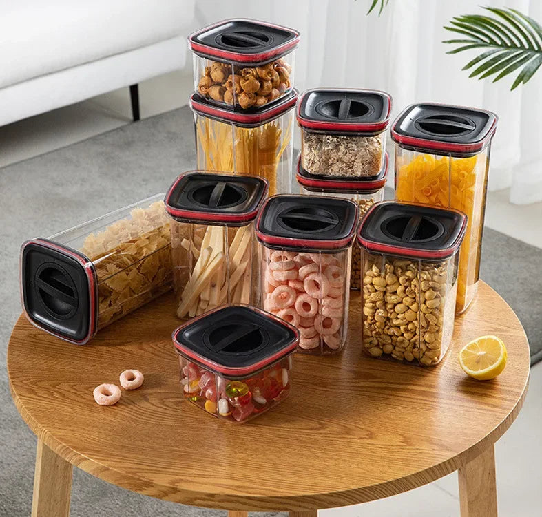 Clear Storage Jar Set
