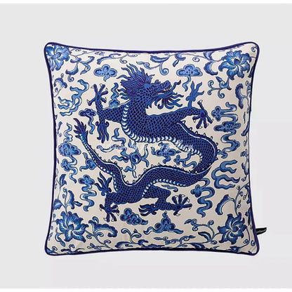 Funda de cojín de lujo DecorBites™ con diseño de grulla para cama y sofá