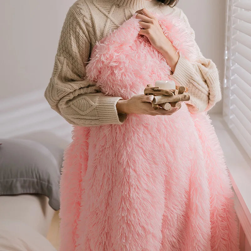 Manta de piel sintética acogedora DecorBites™ para todas las estaciones