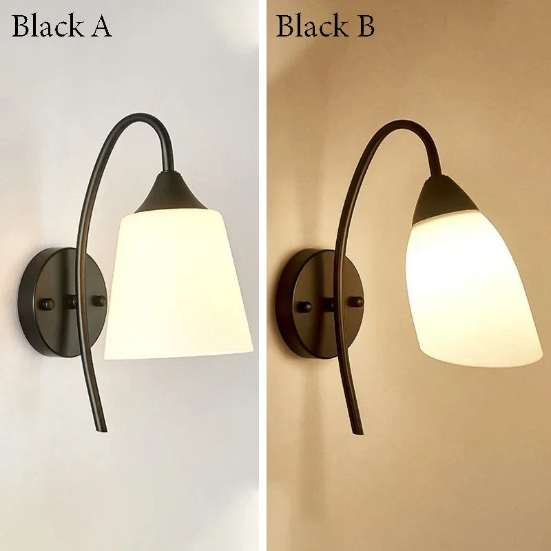 Lámpara de pared de vidrio dorado Decorbites™ para dormitorio, aplique de hotel, sala de estar, pasillo, escalera