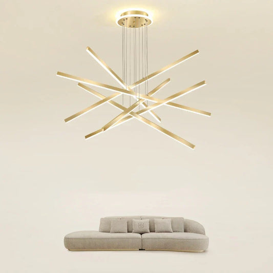 DecorBites™ Luminous Ceiling Plate Chandelier: Modern Aluminum LED Light for Living Room Dining Table