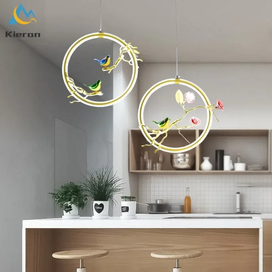DecorBites™ Bird LED Chandelier for Bedroom Dining Room.