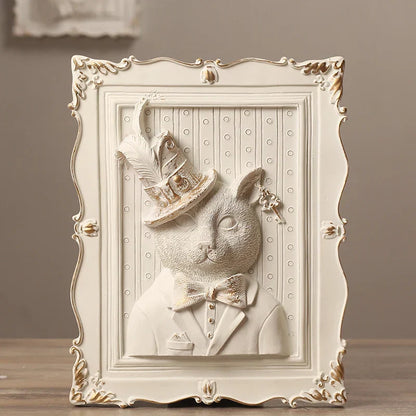 DecorBites™ Earl Cat Resin Pendant Wall Decoration Frame for a Whimsical Touch.