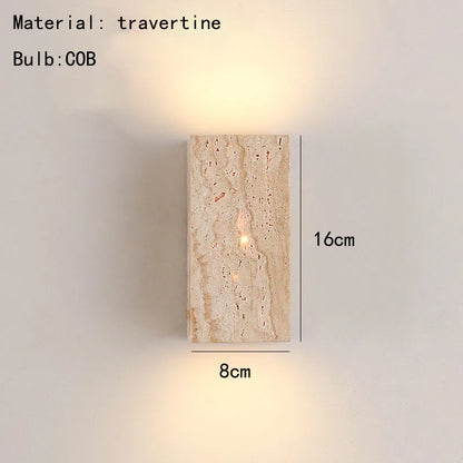 Lámpara de pared LED DecorBites™ Cuboid Stone 3000K para salón, dormitorio y escaleras. Iluminación creativa.