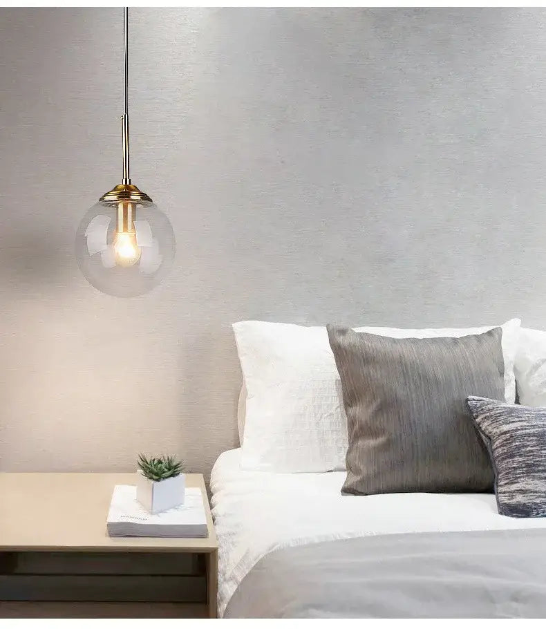 DecorBites™ Luxury Nordic LED Chandelier with Glass Shades