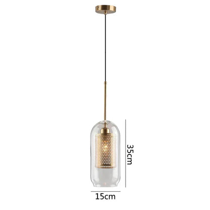 DecorBites™ Glass Pendant Lights: Nordic Style Dining Kitchen Bedroom Lighting Fixtures
