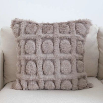 DecorBites™ Boho Leaf & Geometry Tufted Cushion Cover with Tassels: Modern, Soft Woven Decor